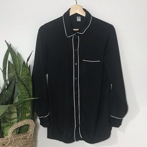 Button Down Pajama Top